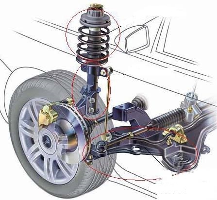 Front Right OEM Adjustable Shock Absorbers