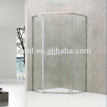 CAML factory supplier corner entry sliding 10mm glass shower enclosures