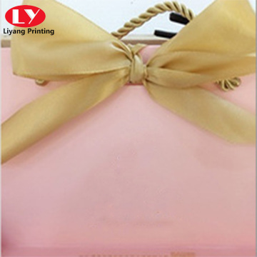 special bucket shape handle for shopping paper bag