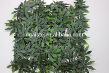 Fake Green Maple Leaf for Boxwood Hedge Decoration Mat LGH15-28