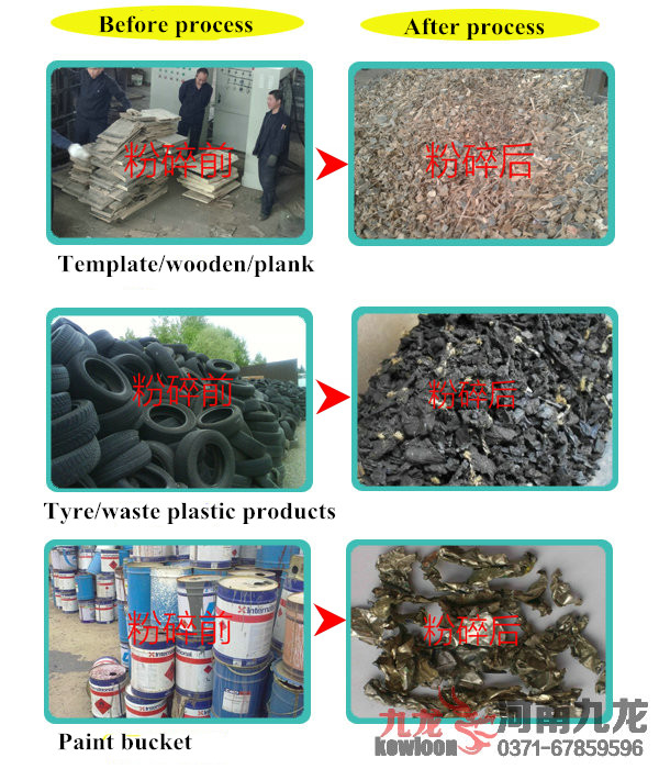 CE Approved Waste Type Shredder with High Quality