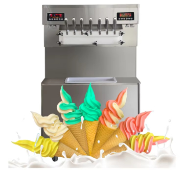 Small Automatic Ice Cream Machine for Sundae Cones and Soft Serve