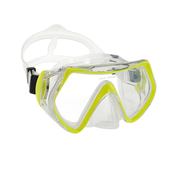 Adult Scuba Diving Mask with Silicone Strap and Tempered Glass Lens