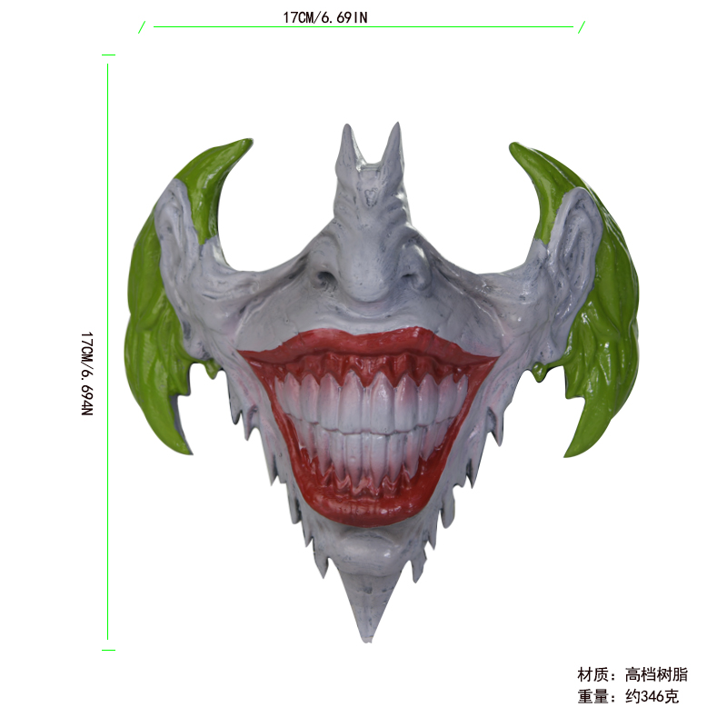 Green Hair Demon Joker Mask