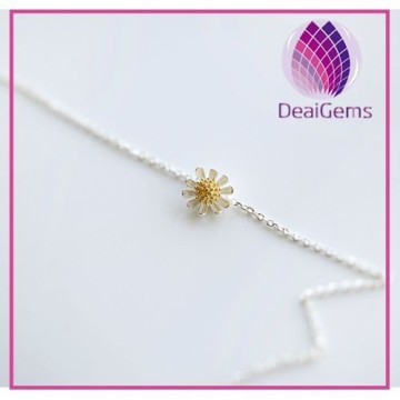 925 silver chain with 925 silver pendant lady necklace