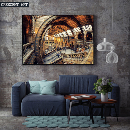 Unique Architecture Canvas Paitning From Photo