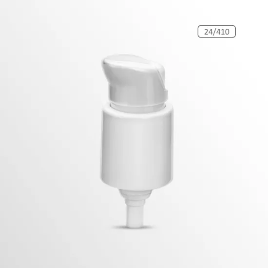 cosmetic packaging skin care 24/410 facial cleanser face eye cream bottle container treatment pump white