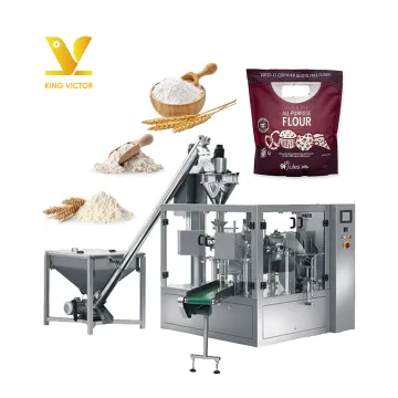 Flour Filling Machine: 0.5kg to 8kg Stand Up Pouch Packing Machine