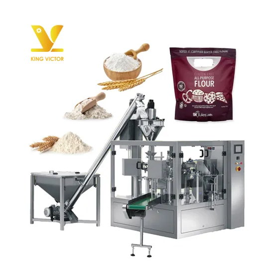 Flour Filling Machine: 0.5kg to 8kg Stand Up Pouch Packing Machine