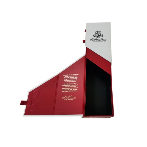 Empty folding flat shipping Wine packaging paper box