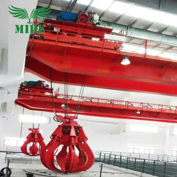 Double Girder Grab Buck Overhead Travel Crane