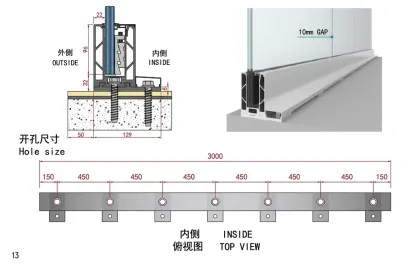 Interior Glass Railing for Balcony Guardrail