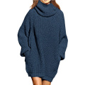 Women's Loose Turtleneck Long Sleeve Pullover Sweater