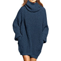 Frauen loser Rollkragenpullover Pullover Pullover