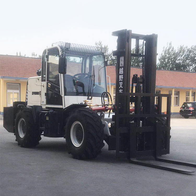4X4 4WD Hydraulic Diesel Rough Terrain 3 Stage Mast Off Road Forklifts (1.5 to 6 Ton)