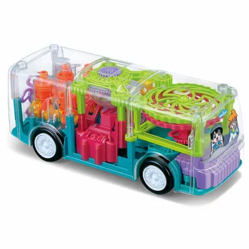 New Design Electric Stunt Car with Music and Luminous Transparent Gear Toy Vehicle