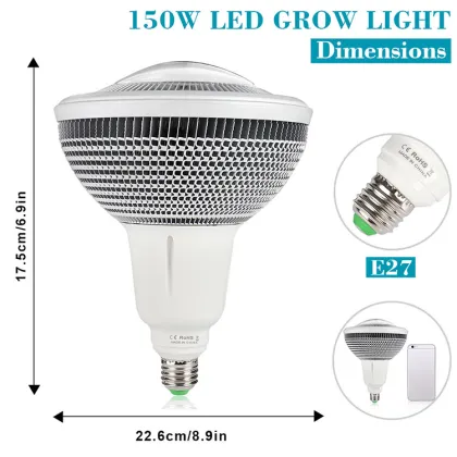 Select EcoSmart 150W Equivalent PAR 38 Dimmable LED Grow Light Bulb - 3500K/4000K/5000K