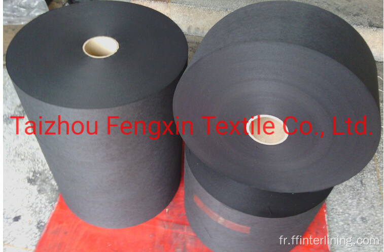 Tissu non tissé à fibre de carbone actif filtre noir