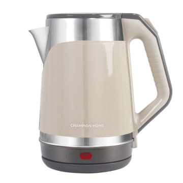 China Manufacturer Wholesale Boil-Dry Protection Cordless Double Wall Stainless Steel Electric Kettle