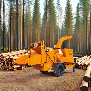 High Performance Diesel Motor Energy Saving Orchard Wood Chipper Shredder