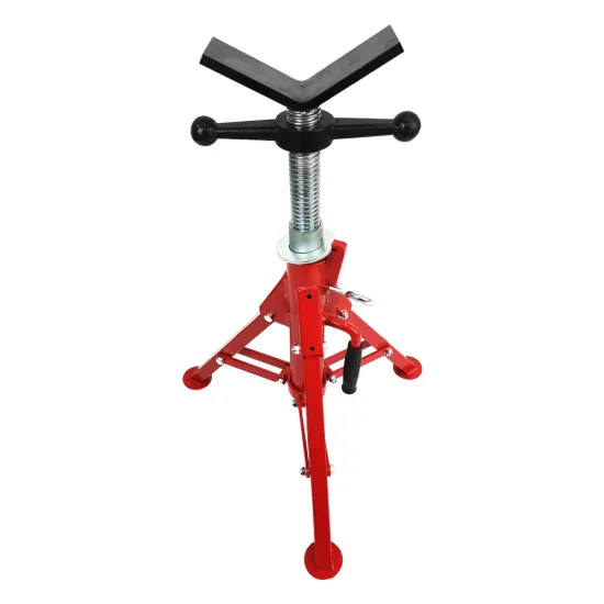Factory Direct Aluminum V-Head Adjustable Pipe Stands for Grooving Machines