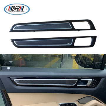 5pcs LHD Carbon Fiber Interior Door Trims Kit for Porsche Cayenne 2018+
