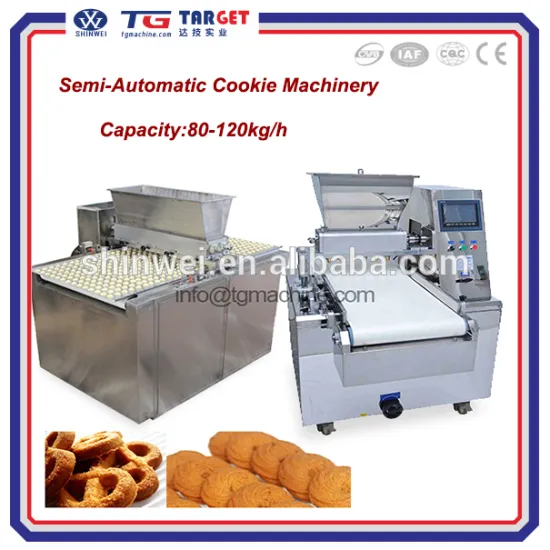 Cookie baking and depositing making machine