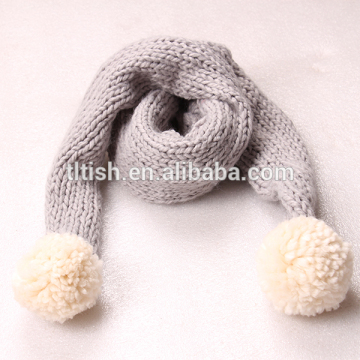 Wholesale cotton scarves,baby pompom cotton scarves