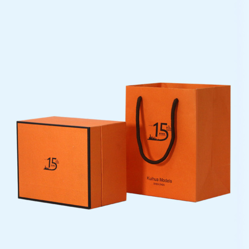Boîtes à tasse à café personnalisées de couleur orange