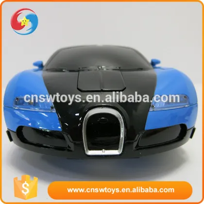 Plastic intelligence educational blue children deform robot rc car toys