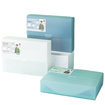 72770 Table Organ Bag with Retractable Lid - Deli Multi-layer Storage Box for A4 Papers and Sorting