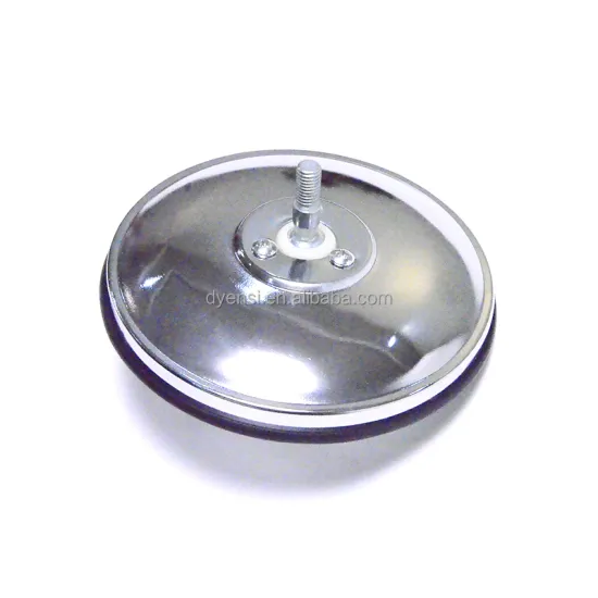 5/6 Inch Truck Rearview Car Small Round Convex Checking Mirror - Chrome Panoramic