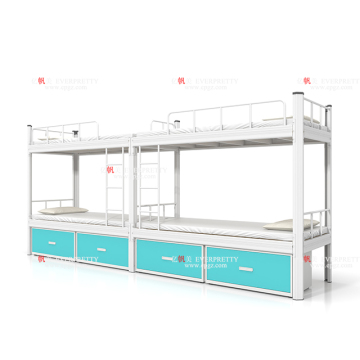 Hot Selling Dormitory Furniture: Bunk Bed with Cabinet for 4 Students