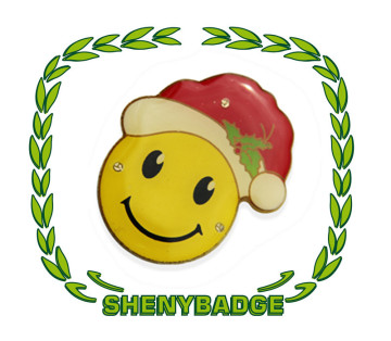 Economical Smile Santa Badge