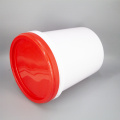 PP reusable plastic bucket with handle and lid