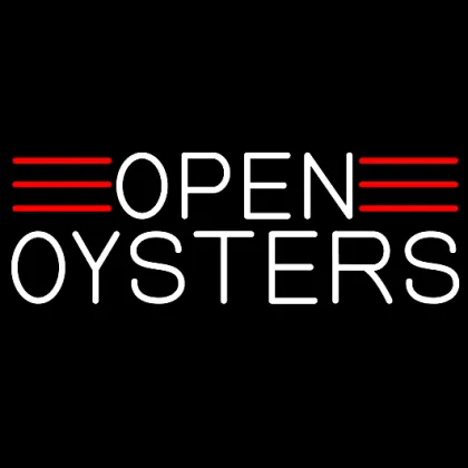 oysters neon sign LED