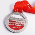 Medaglia di metallo per il triathlon da gara con fiocco di neve e sublimazione