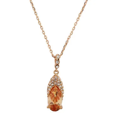 Swarovski crystal pendant necklace, fashion and with gold-platedNew