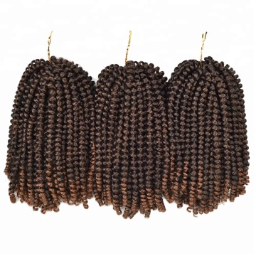 Alileader Fluffy 8" Ombre Color Spring Twist Hair Extensions Synthetic Braiding Hair