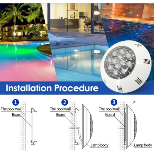 LED de natation imperméable IP68 Piscine Lights sous-marin lampe