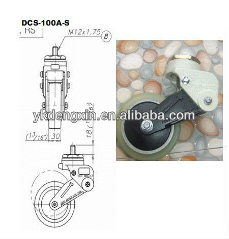 carrymaster or footmaster heavy duty low height leveling caster nylone wheels