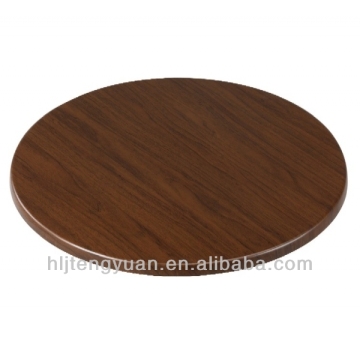 Heat Pressured Wildly Used Restaurant Coffee Shop Wood Round Table Top