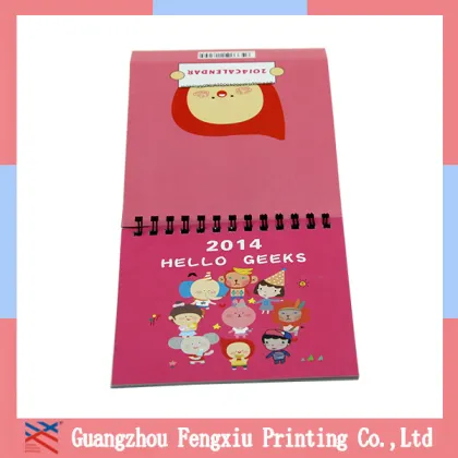 desk calendar with note pad/desk calendar designs/Special printed desk calendar