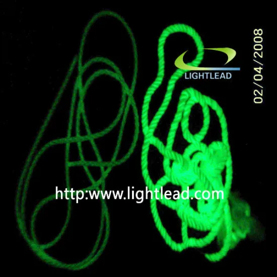 Glow in the dark decorative rope