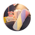 Bedside Rainbow Cushion Sofa Cylindrical Lumbar Pillow