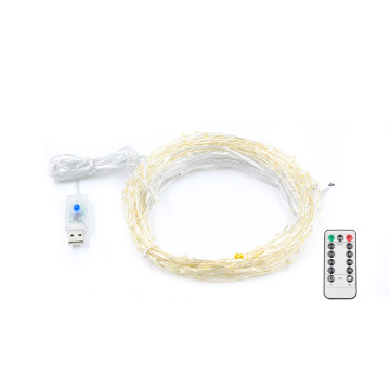 Christmas Waterfall LED Curtain Lights - USB Powered Decoration