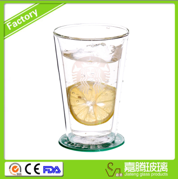 320ml Wholesale Handmade Double Wall Glass Cup
