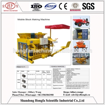 6A Mobile Cement Bricks Making Machines/Egg Layer Brick Making Machine/Brick Industry Machines