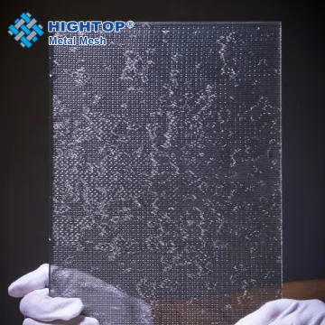 2000mm Safety Decorative Metal Mesh Fabric Laminated Glass for Hospital Use