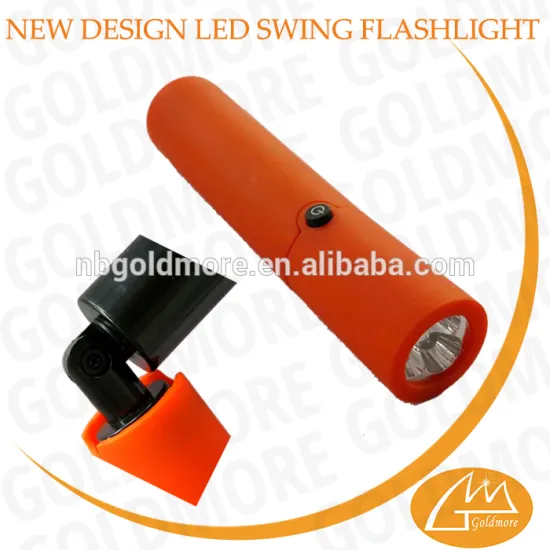 goldmore3 ABS 3 LEDs swing hand crank flashlight/flash torch/torch light